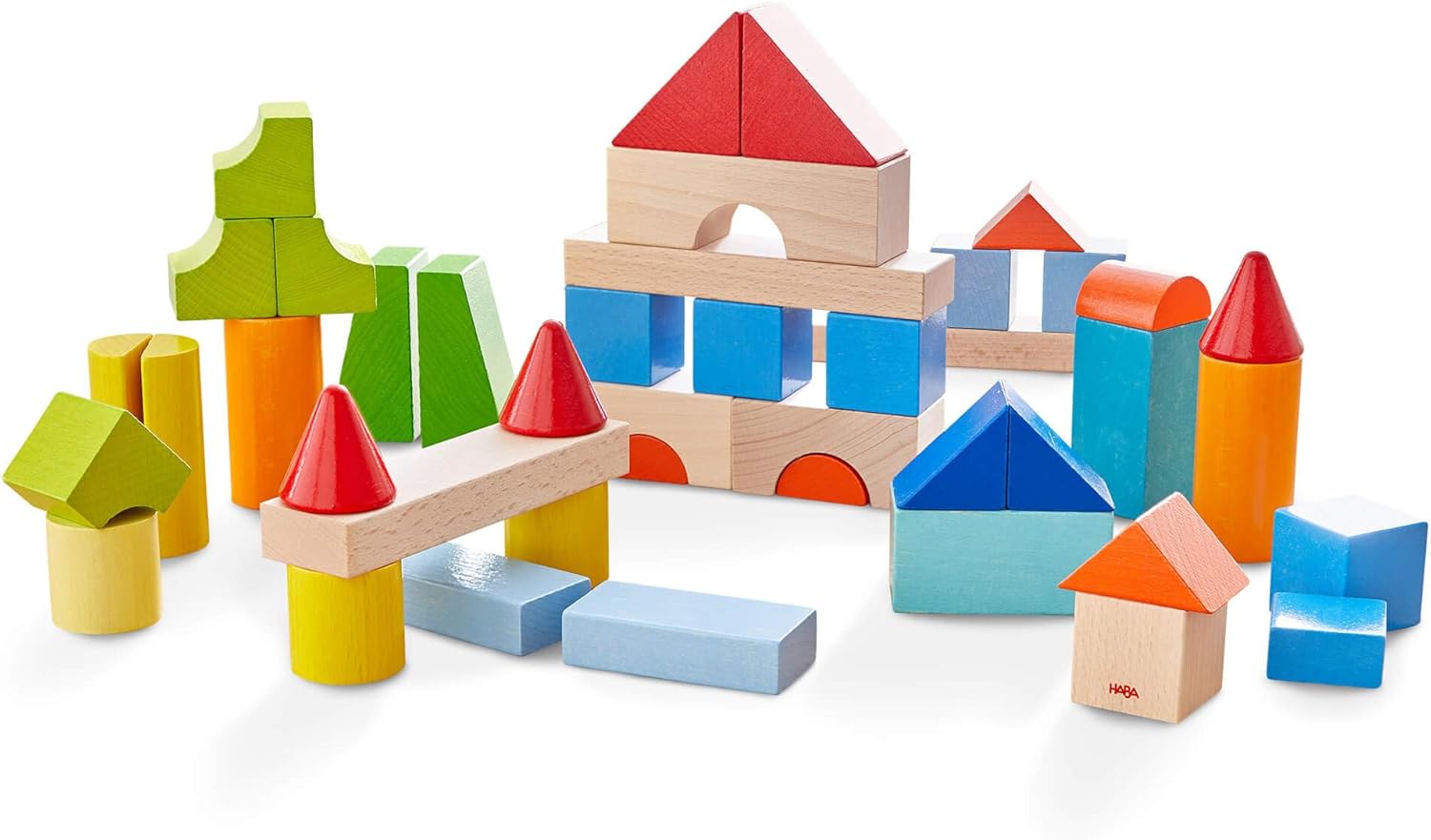Colored Building Blocks 46 Pc Set – Bright Bean Toys