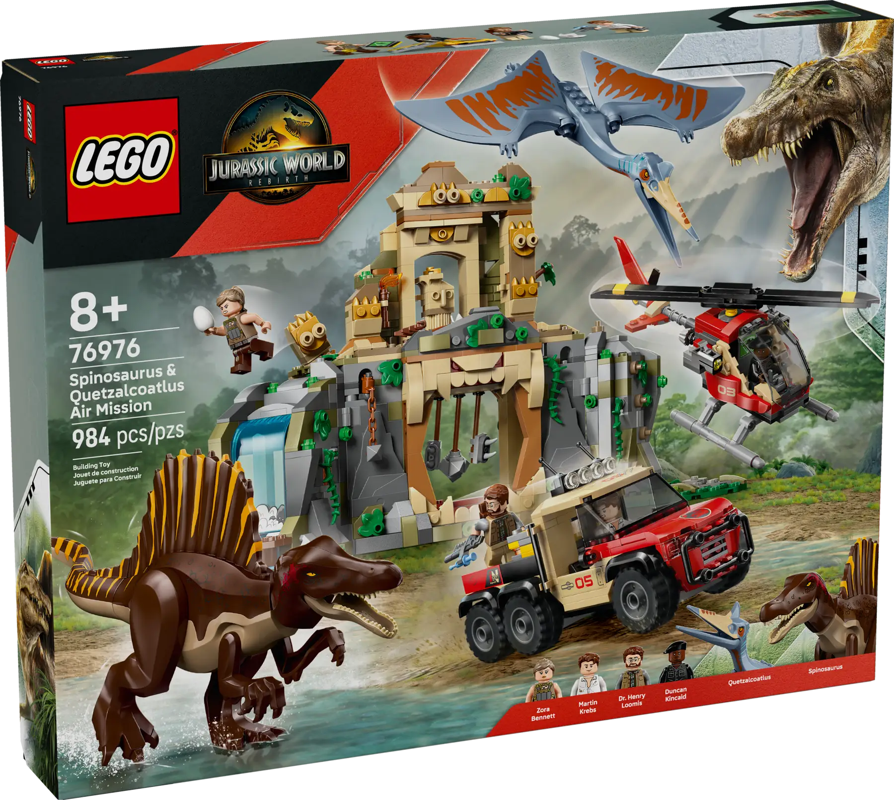 Lego Spinosaurus Quetzalcoatlus Air Mission (76976) – Bright