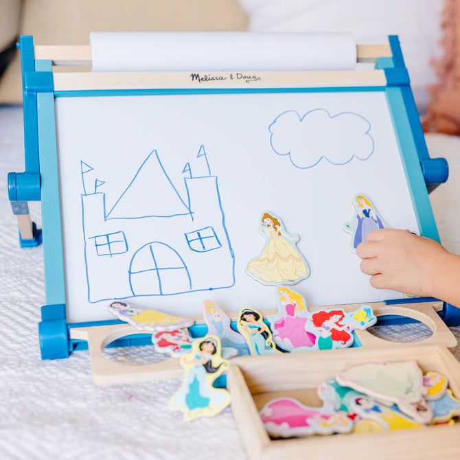 Melissa & Doug Deluxe Wooden Double-Sided Tabletop Easel