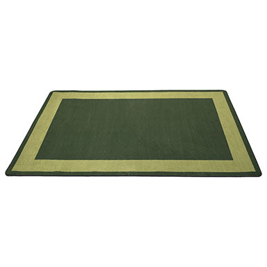 Two-Tone Area Rug 6ft x 9ft Rectangle - Green