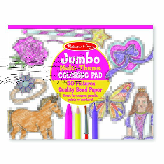 Melissa & Doug Jumbo Colouring Pad (Pink)