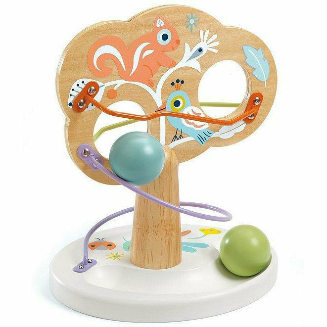 Djeco BDjeco BabyTree – Wood & Metal Baby Activity Tree (Ages 10m+)abyTree – Wood & Metal Baby Activity Tree (Ages 10m+)