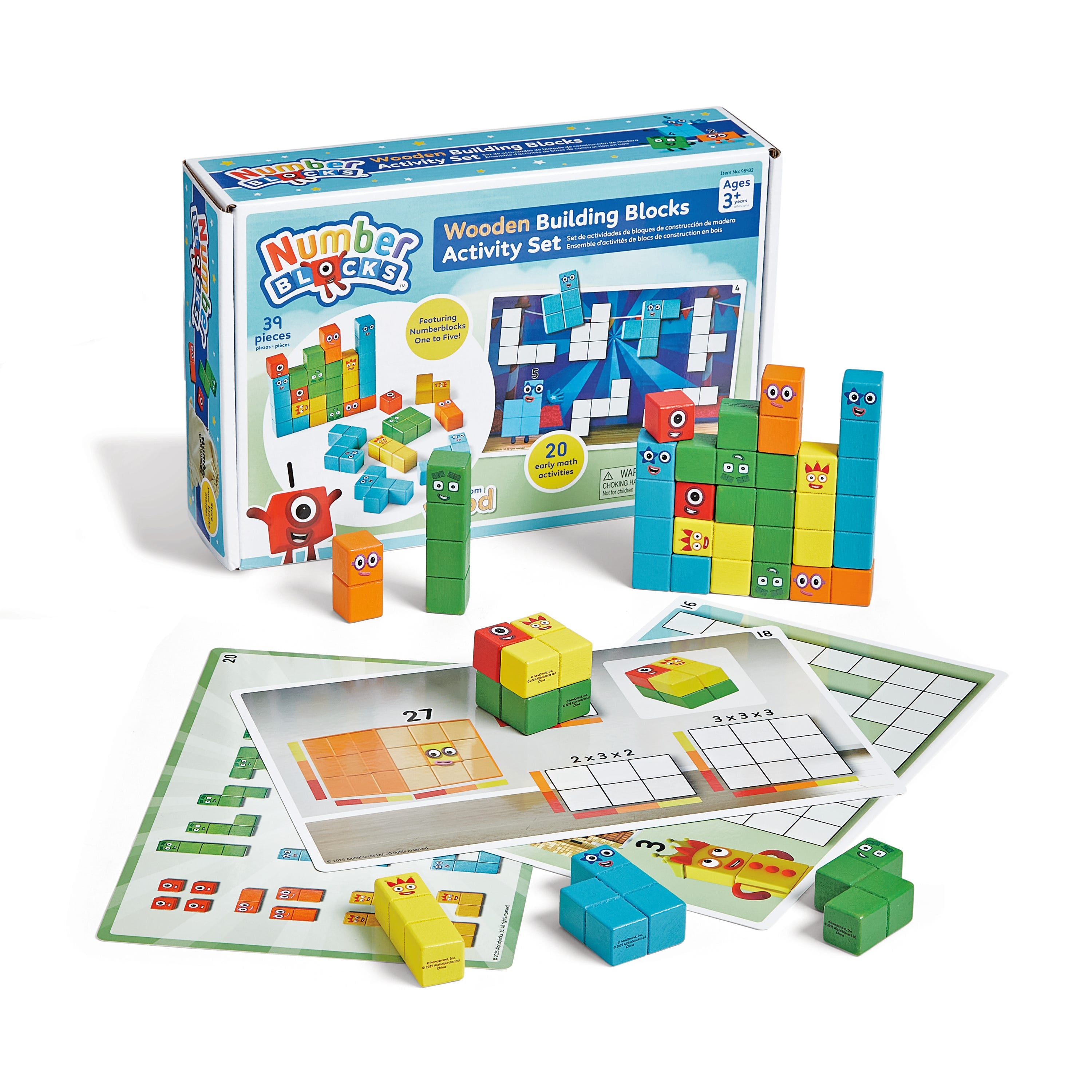 Numberblocks® Wooden Building Blocks Activity Set – Bright Bean Toys