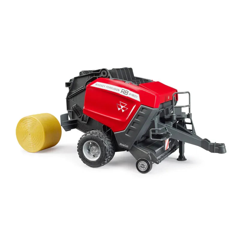 Bruder Massey Ferguson RB 4180V Round Baler – 1:16 Farm Attachment for MF Tractors (Ages 4+)