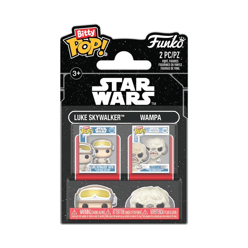 Funko Bitty Pop! Star Wars – Luke Skywalker & Wampa 2-Pack Mini Vinyl Figures (Ages 3+)