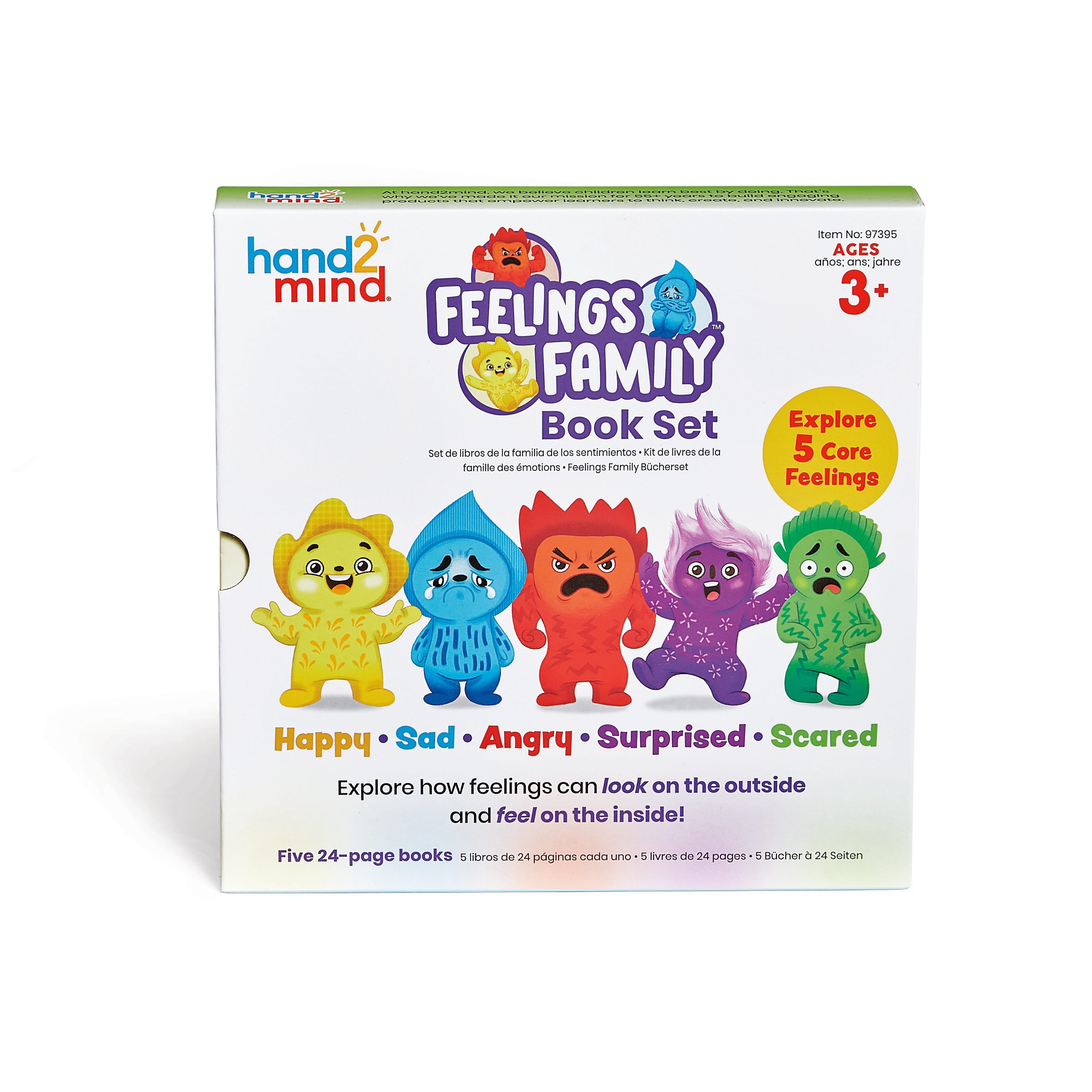 Hand 2 Mind Feeling Family - Happy, Sad, Angry, Surprised and Scared