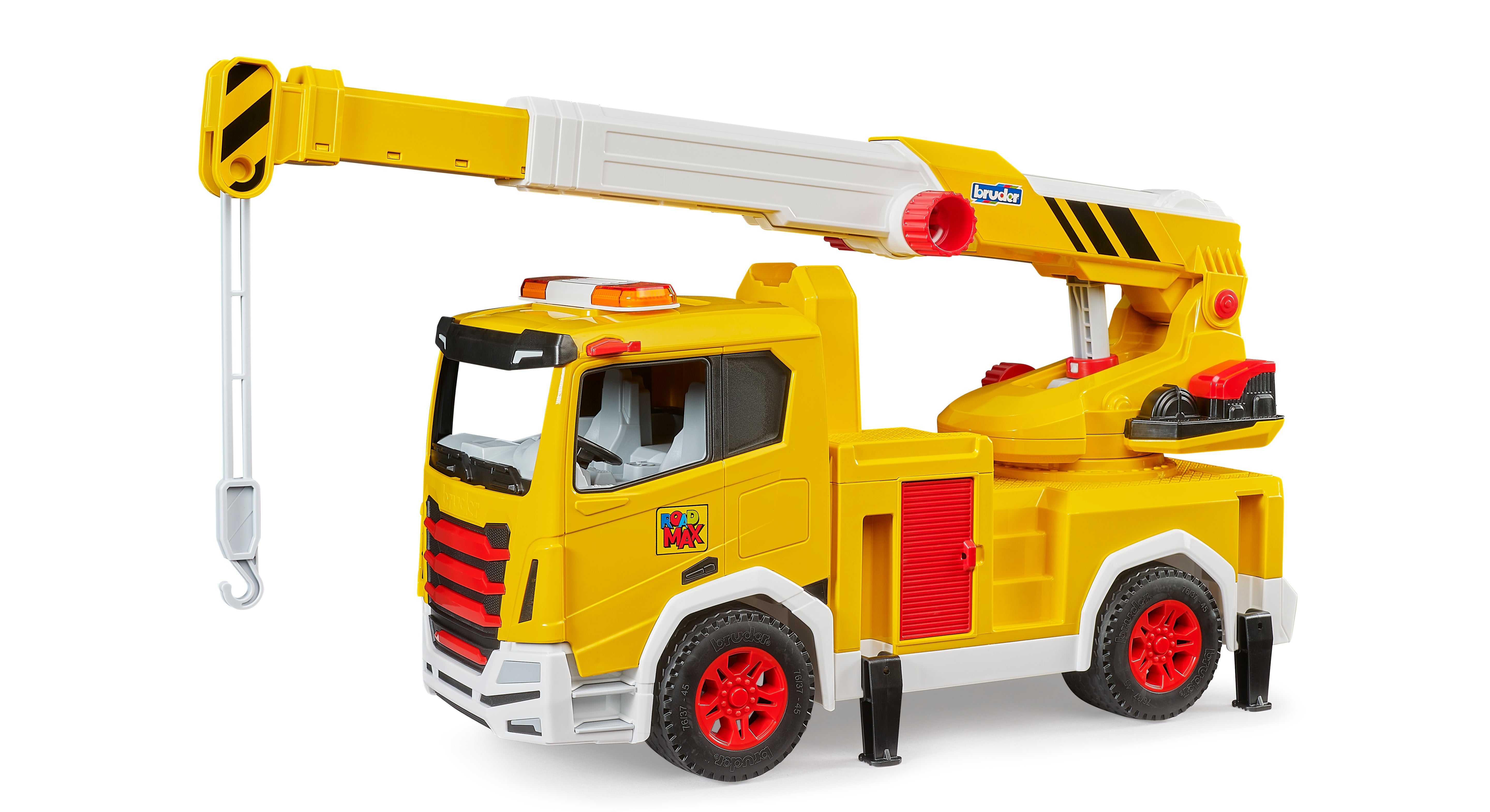 Bruder ROADMAX Crane Truck – Swivelling Crane with Extendable Arm & Stabilisers (Ages 2+)