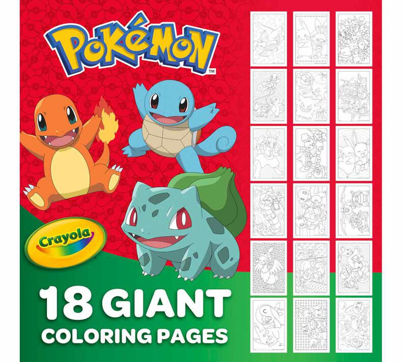 Crayola Giant Colouring Pages - Pokemon