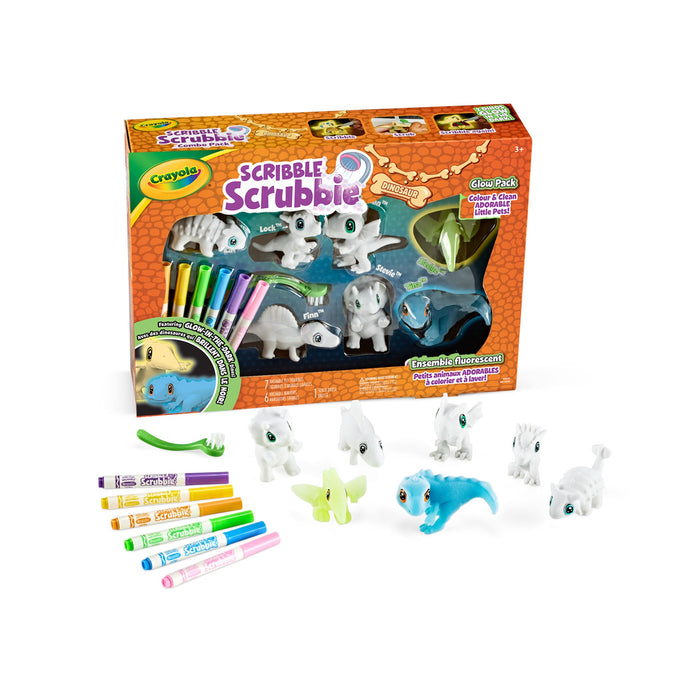 Crayola Scribble Scrubbie Dino 7ct. Combo Pack