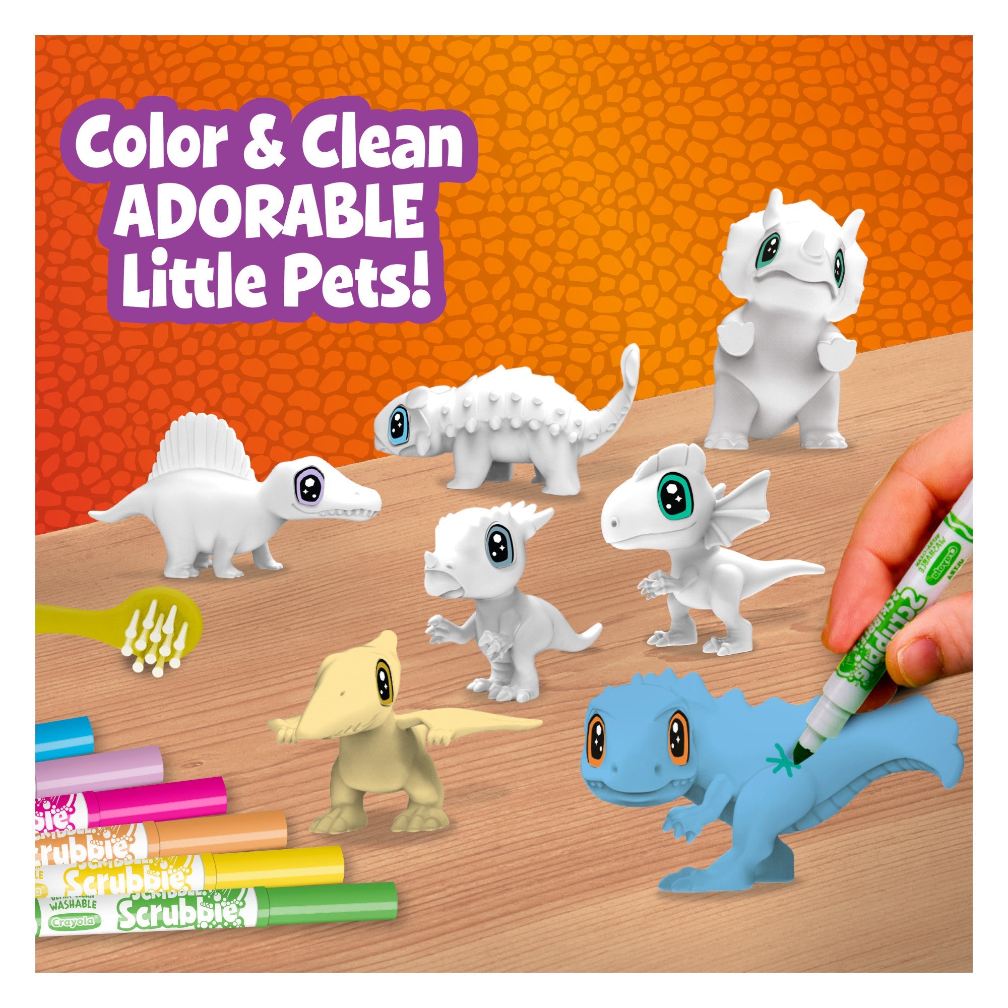 Crayola Scribble Scrubbie Dino 7ct. Combo Pack