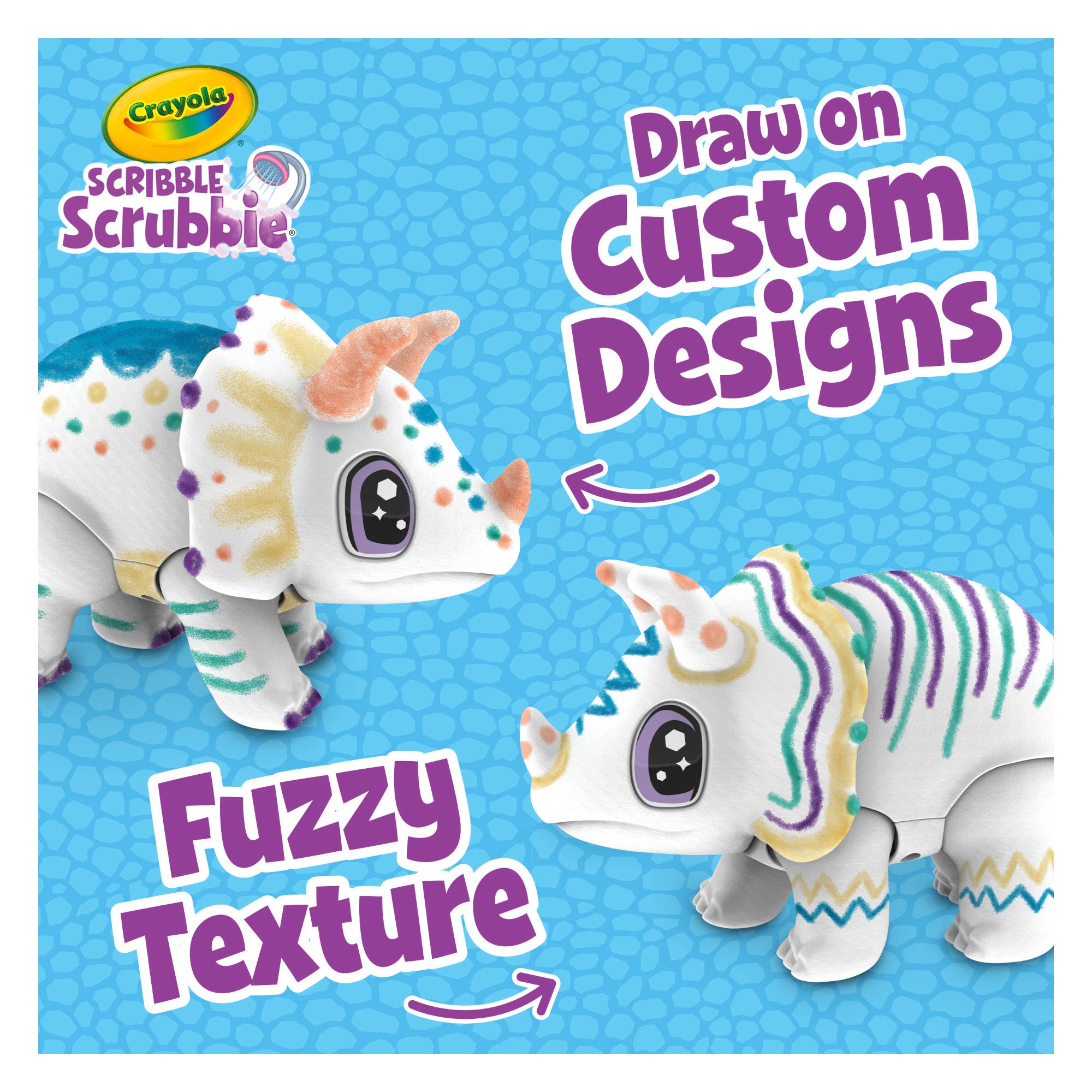 Crayola Scribble Scrubbie Jumbo Dinosaur 'Rory' – Colour & Wash Reusable Kids Toy
