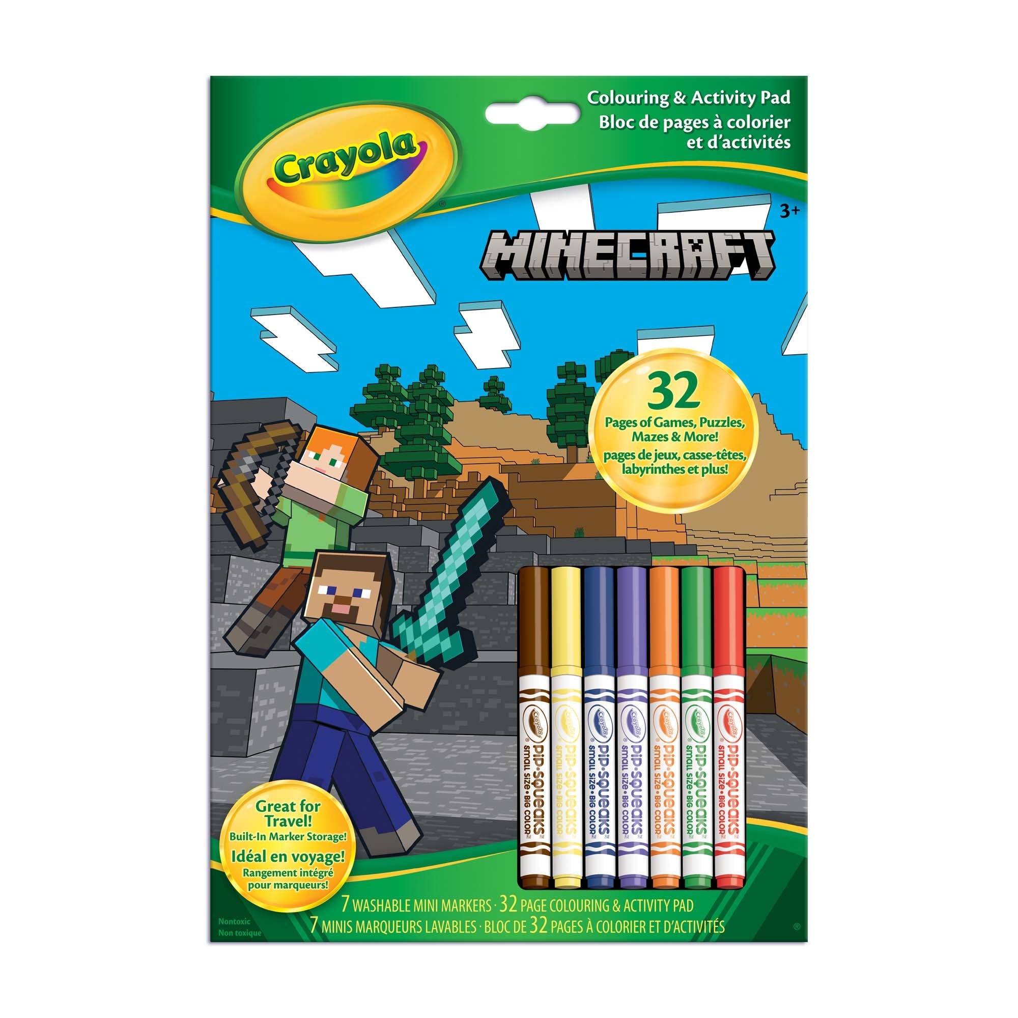 Crayola Minecraft Colouring & Activity Pad