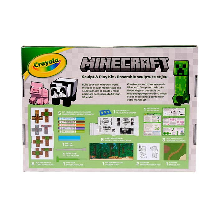 Crayola Minecraft Sculpt & Play Kit – Model Magic Clay Building Activity for Minecraft Fans (Ages 6+)