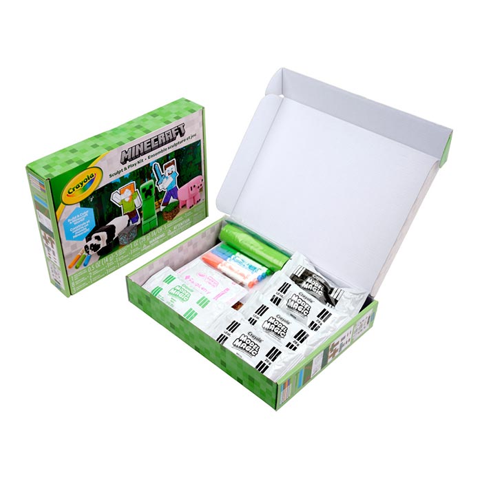 Crayola Minecraft Sculpt & Play Kit – Model Magic Clay Building Activity for Minecraft Fans (Ages 6+)