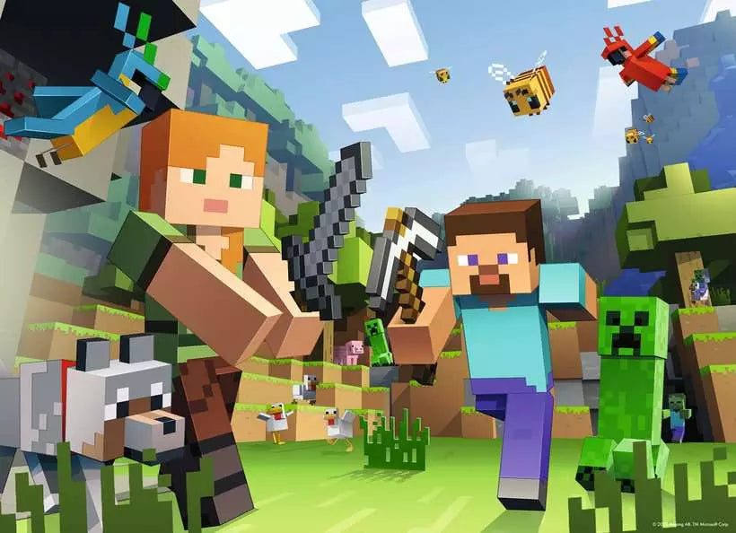 Ravensburger Minecraft 4x100 Pc Puzzle