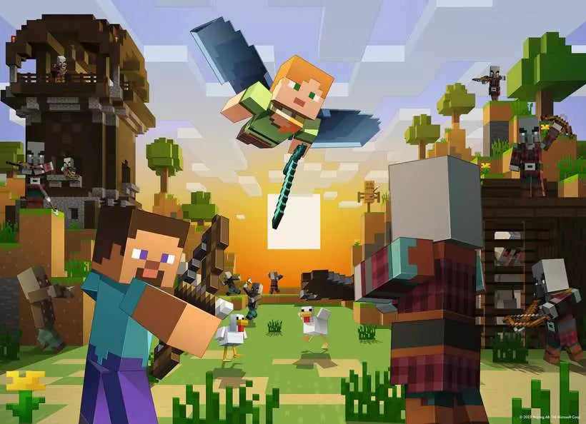 Ravensburger Minecraft 4x100 Pc Puzzle