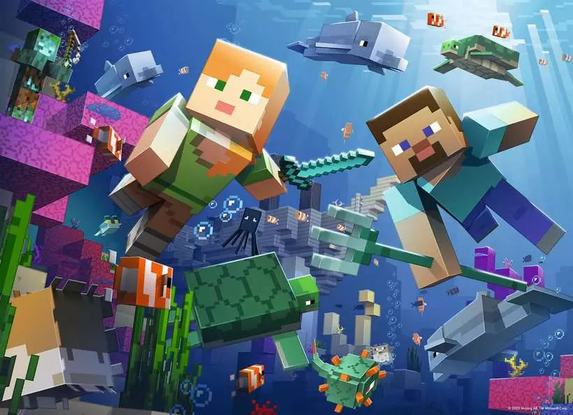 Ravensburger Minecraft 4x100 Pc Puzzle