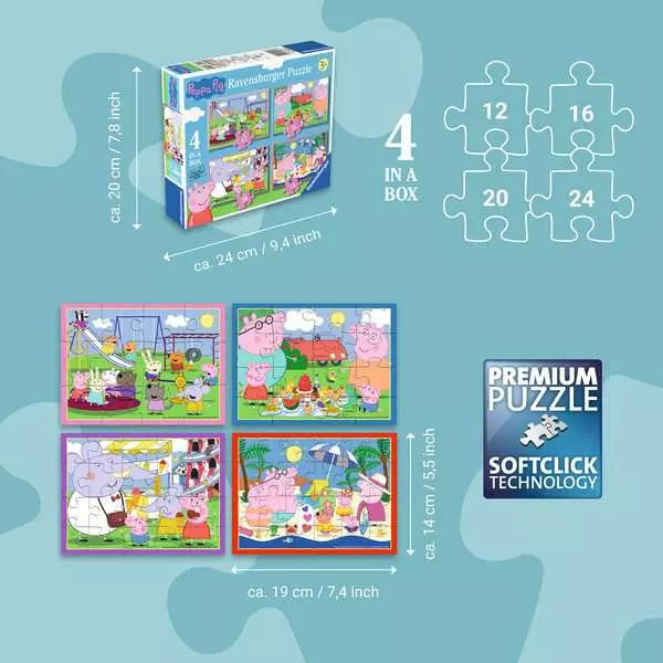 Ravensburger Peppa Pig 12/16/20/24 Pc Puzzle