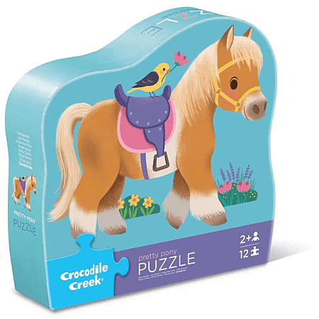 Crocodile Creek Pony 12-Piece Mini Puzzle for Toddlers
