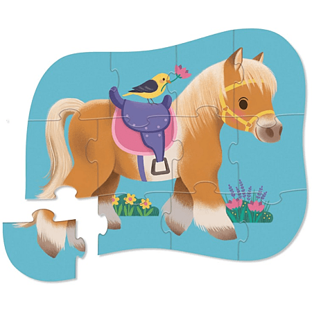 Crocodile Creek Pony 12-Piece Mini Puzzle for Toddlers