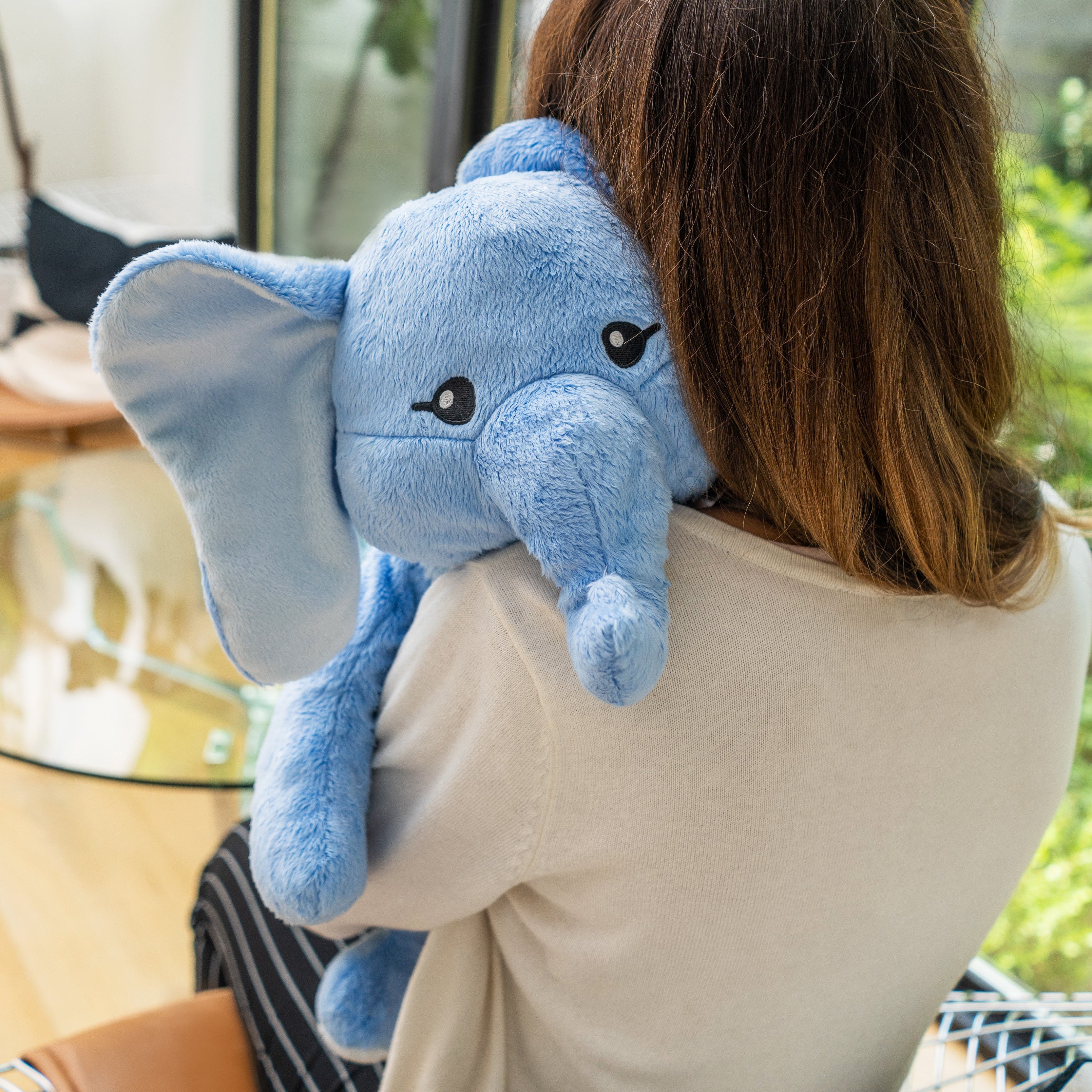 Hugimals Emory the Elephant – 4.5 lb Weighted Stuffed Animal for Calm & Comfort (Ages 2+)