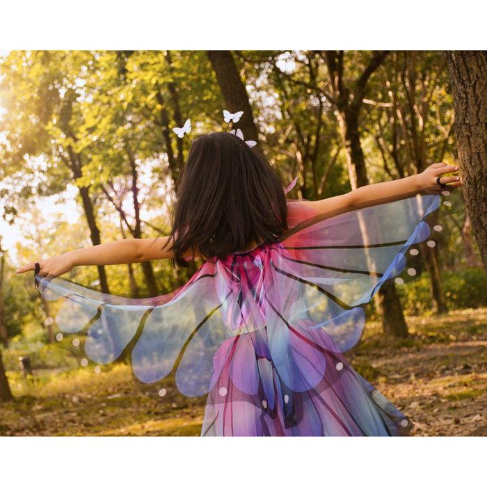 Great Pretenders Butterfly Twirl Dress & Wings, Blue/Purple, Size 3-4