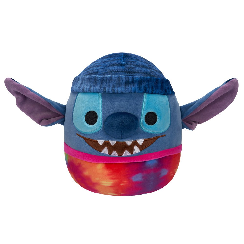 Squishmallows 8" Disney Stitch - Wearing Beanie and Tie Dye