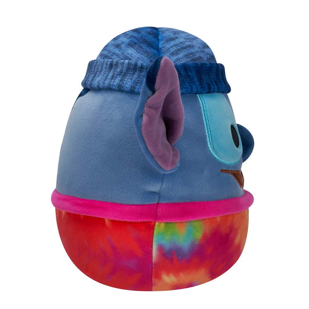 Squishmallows 8" Disney Stitch - Wearing Beanie and Tie Dye
