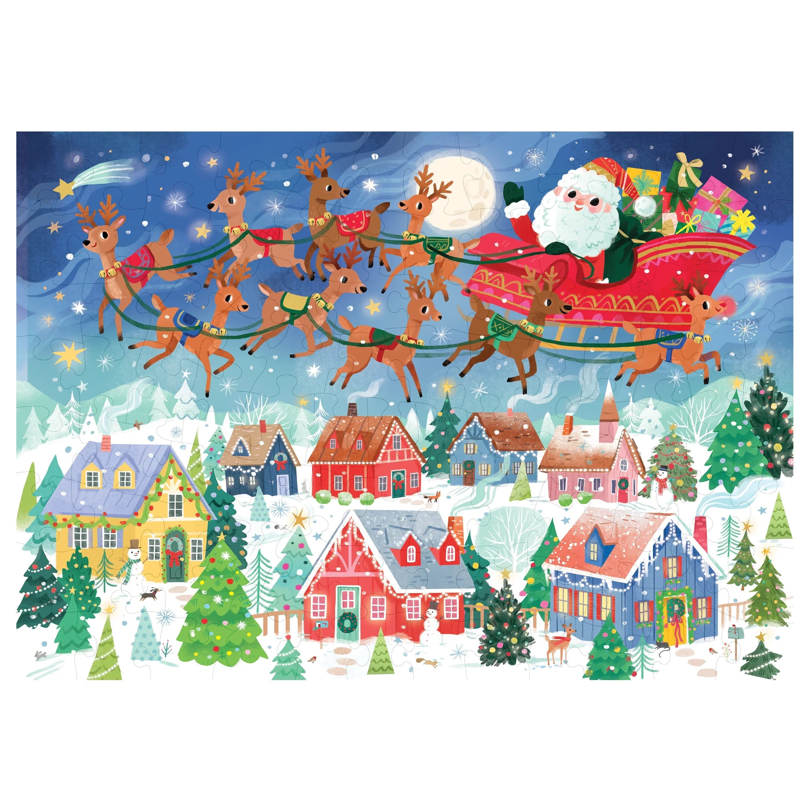 Crocodile Creek Santa's Visit 100-Piece Christmas Boxed Puzzle