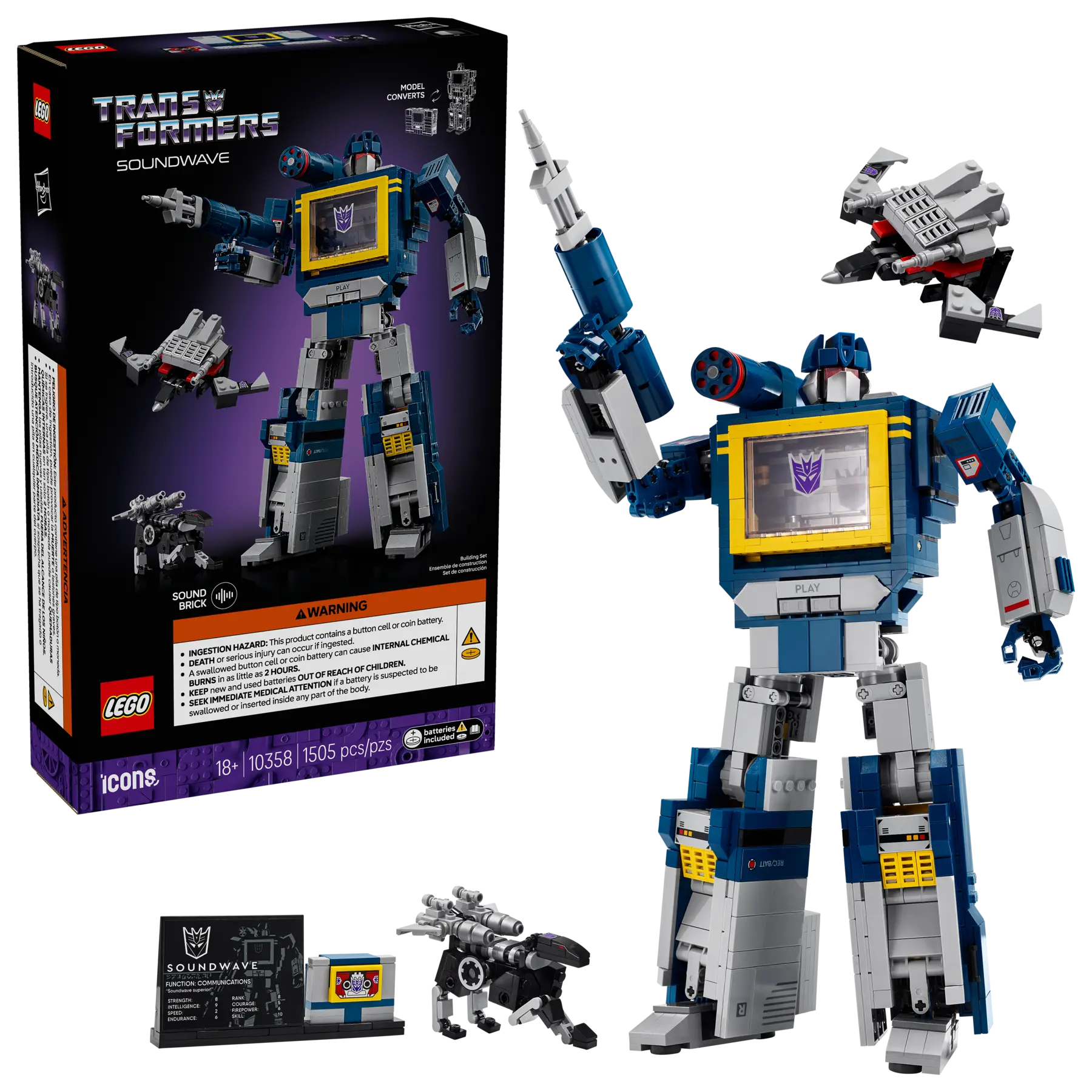 Lego Transformers: Soundwave (10358)
