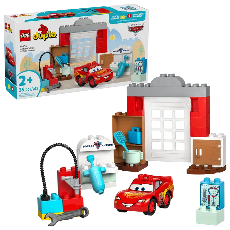 Lego McQueen's Visit to Doc's Garage (10456)