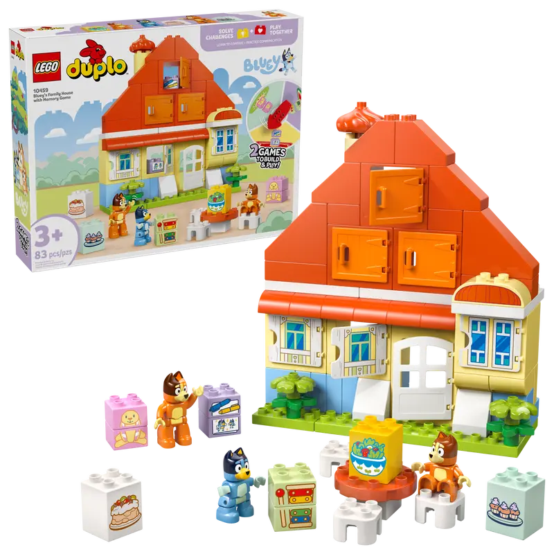 Lego Bluey's Family House with Memory Game (10459)