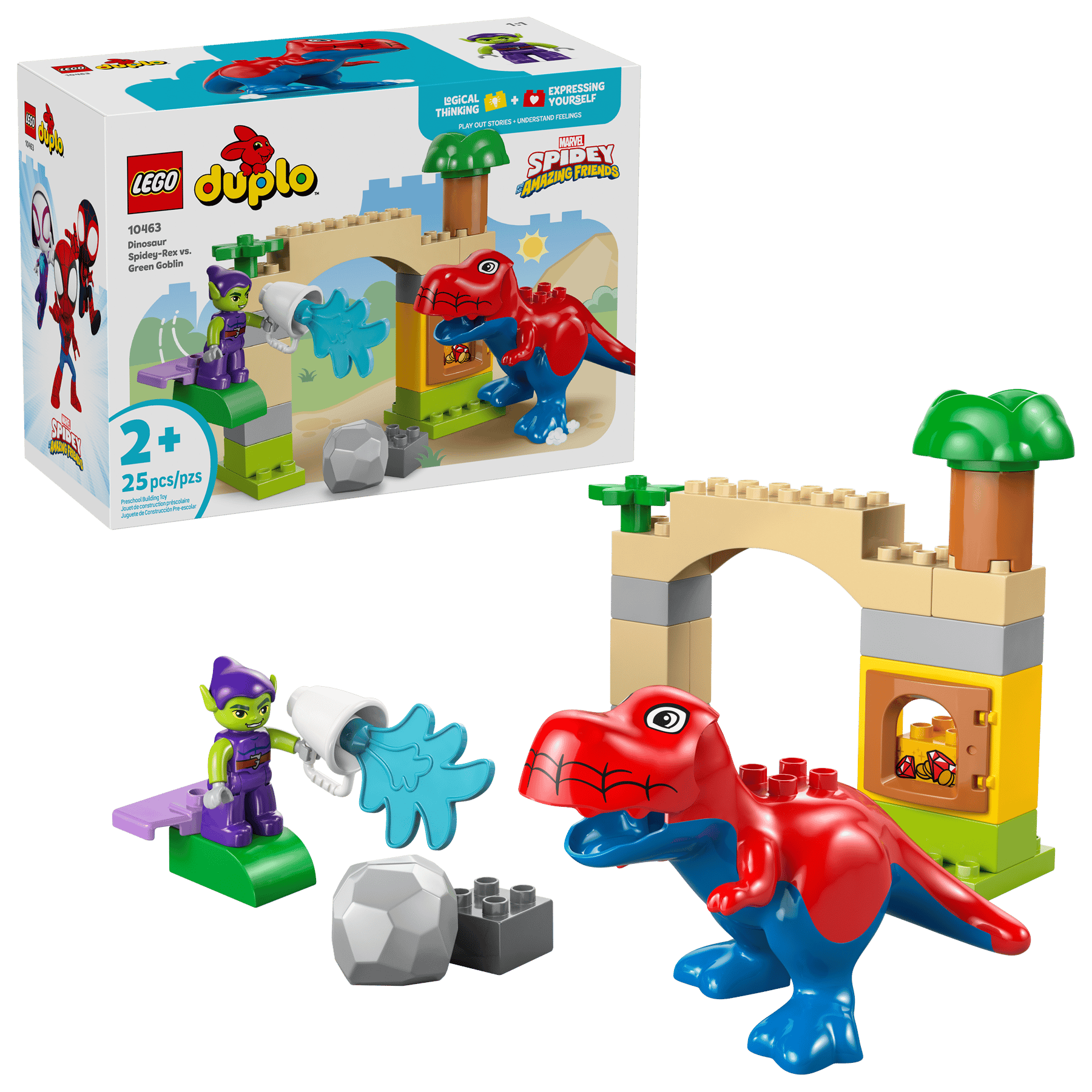 Lego DUPLO Marvel Dinosaur Spidey-Rex vs. Green Goblin