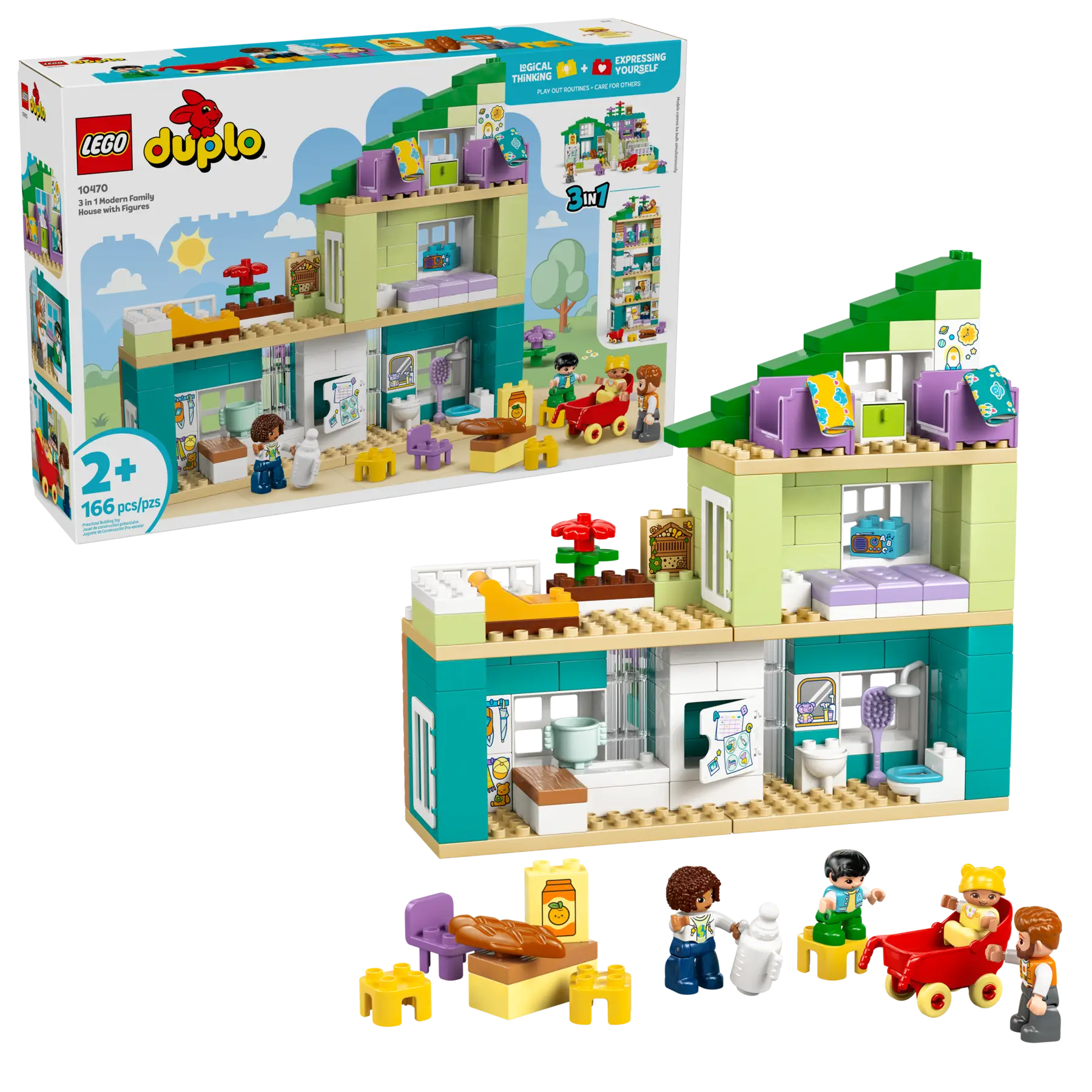 Lego 3 in 1 Modern Family House with Figures (10470)