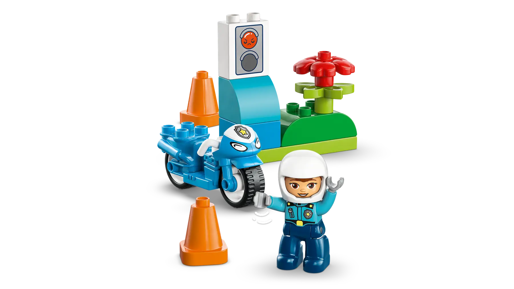 Lego Blue Police Motorcycle  (10471)