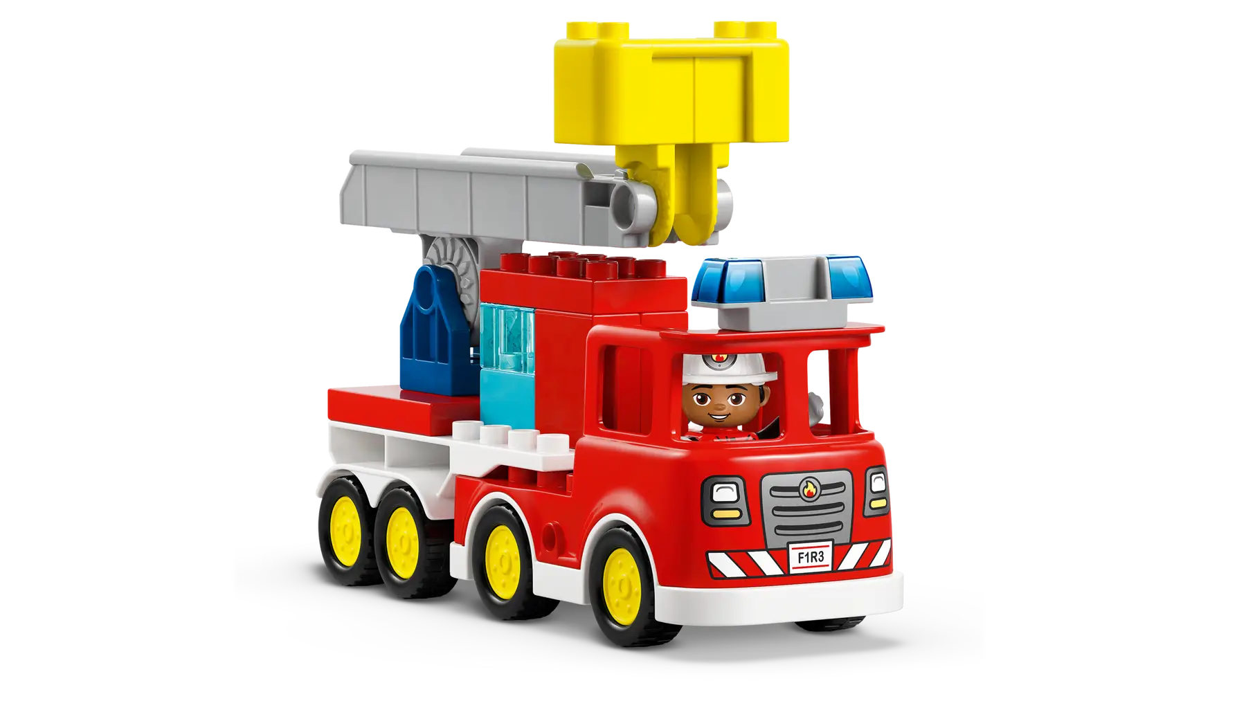 Lego Fire Truck with Hose and Firefighter (10473)