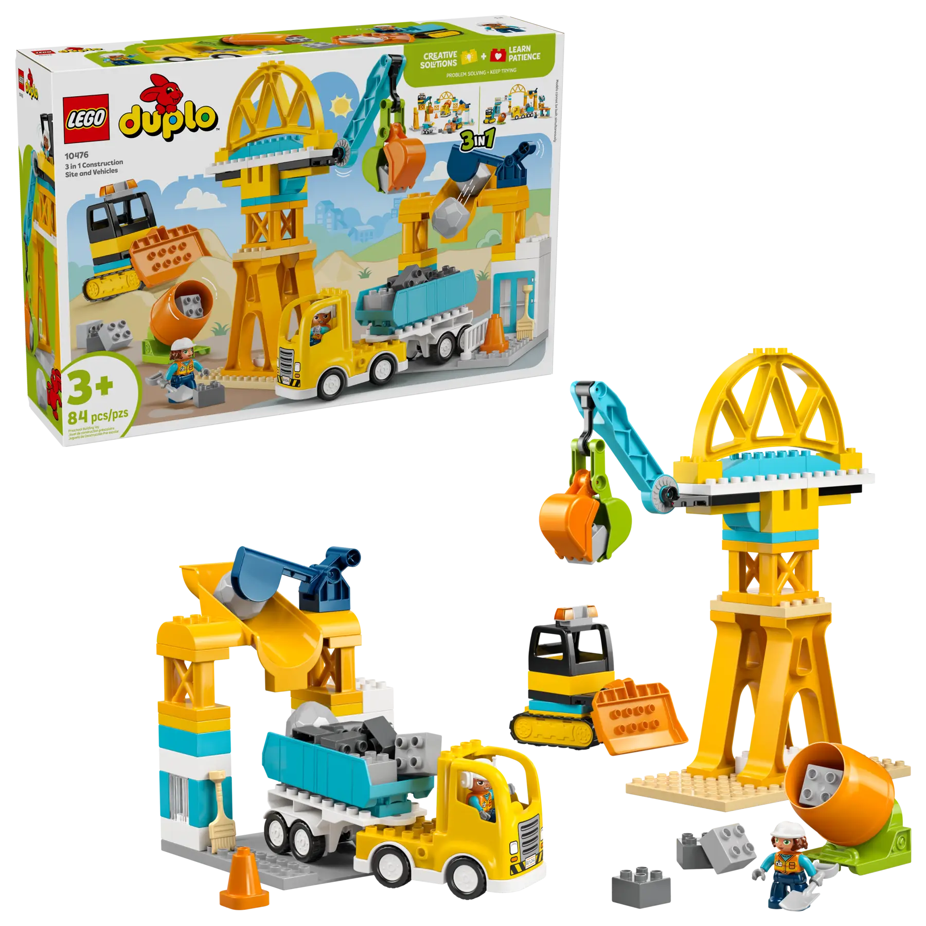 Lego 3 in 1 Construction Site and Vehicles (10476)