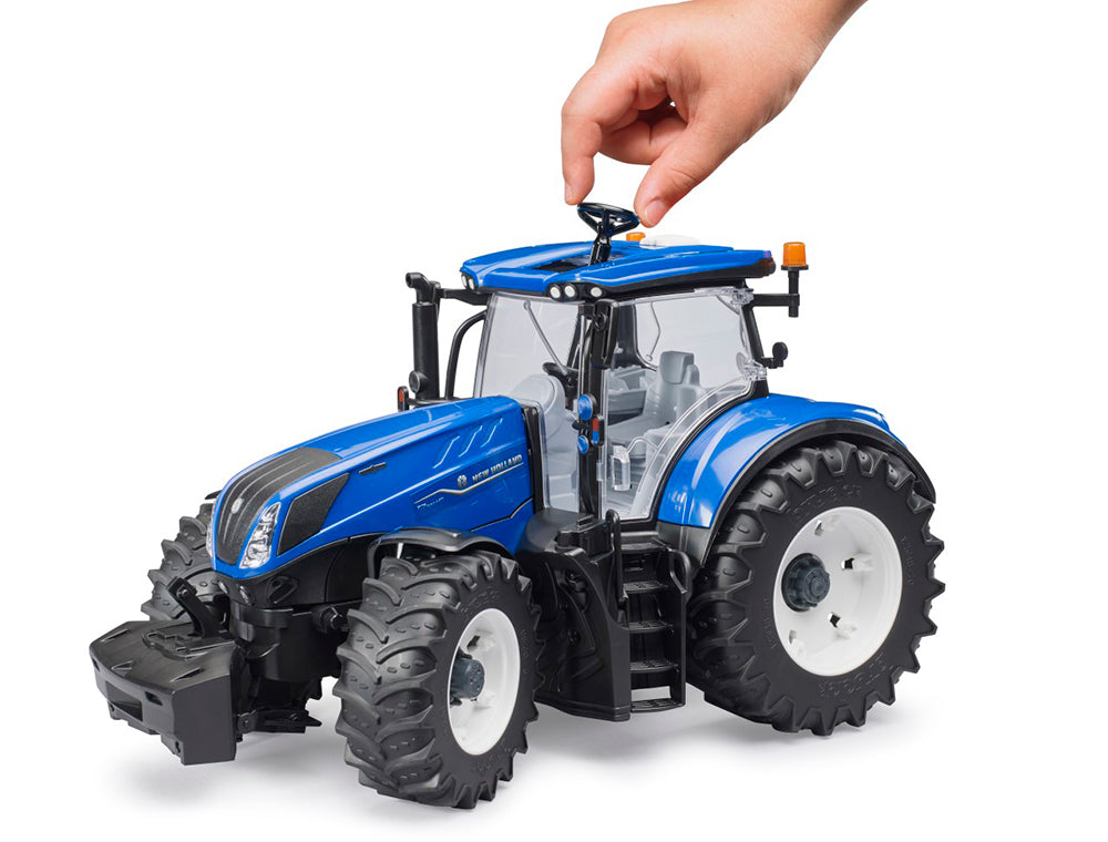 Bruder New Holland T7.340 Tractor – 1:16 Premium Farm Toy with Opening Doors (Ages 4+)