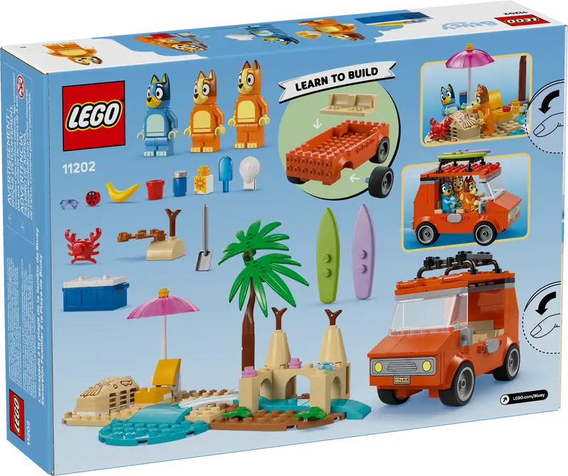 Lego Bluey's Beach & Family Car Trip (11202)