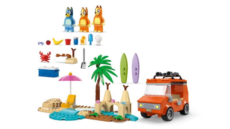 Lego Bluey's Beach & Family Car Trip (11202)