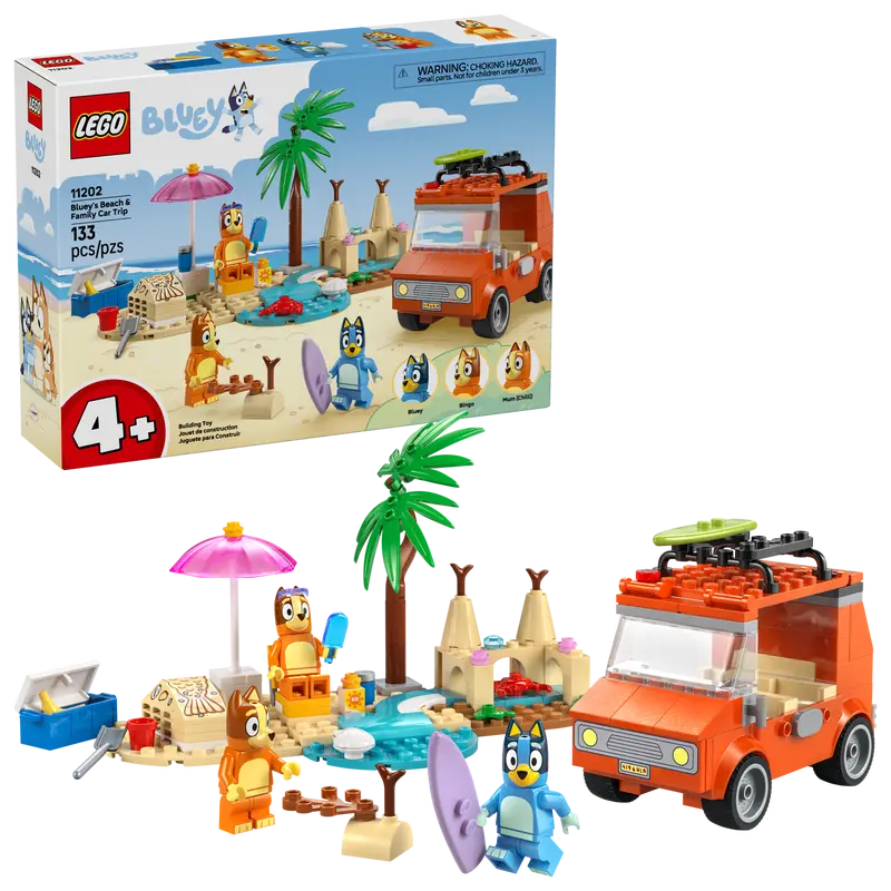 Lego Bluey's Beach & Family Car Trip (11202)