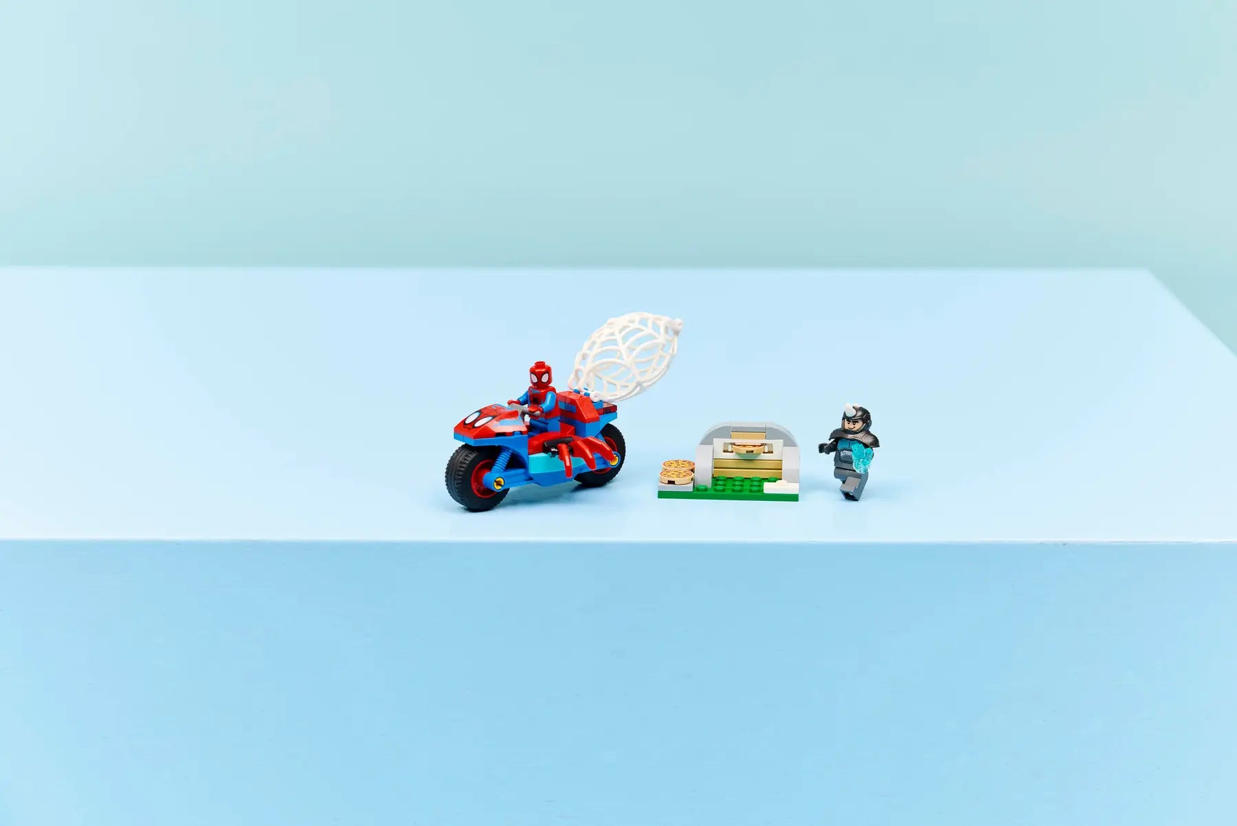 Lego Spidey on his Motorcycle vs. Rhino (11206)