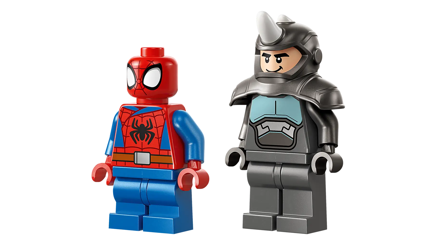 Lego Spidey on his Motorcycle vs. Rhino (11206)
