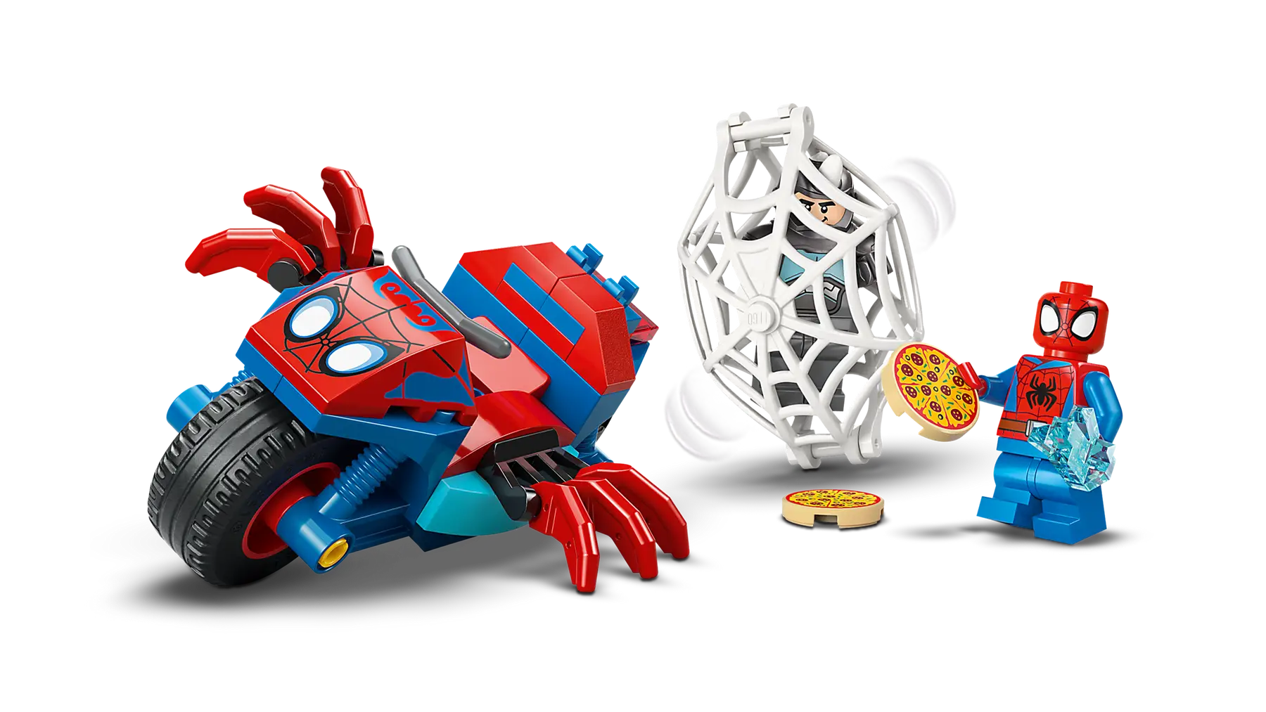 Lego Spidey on his Motorcycle vs. Rhino (11206)