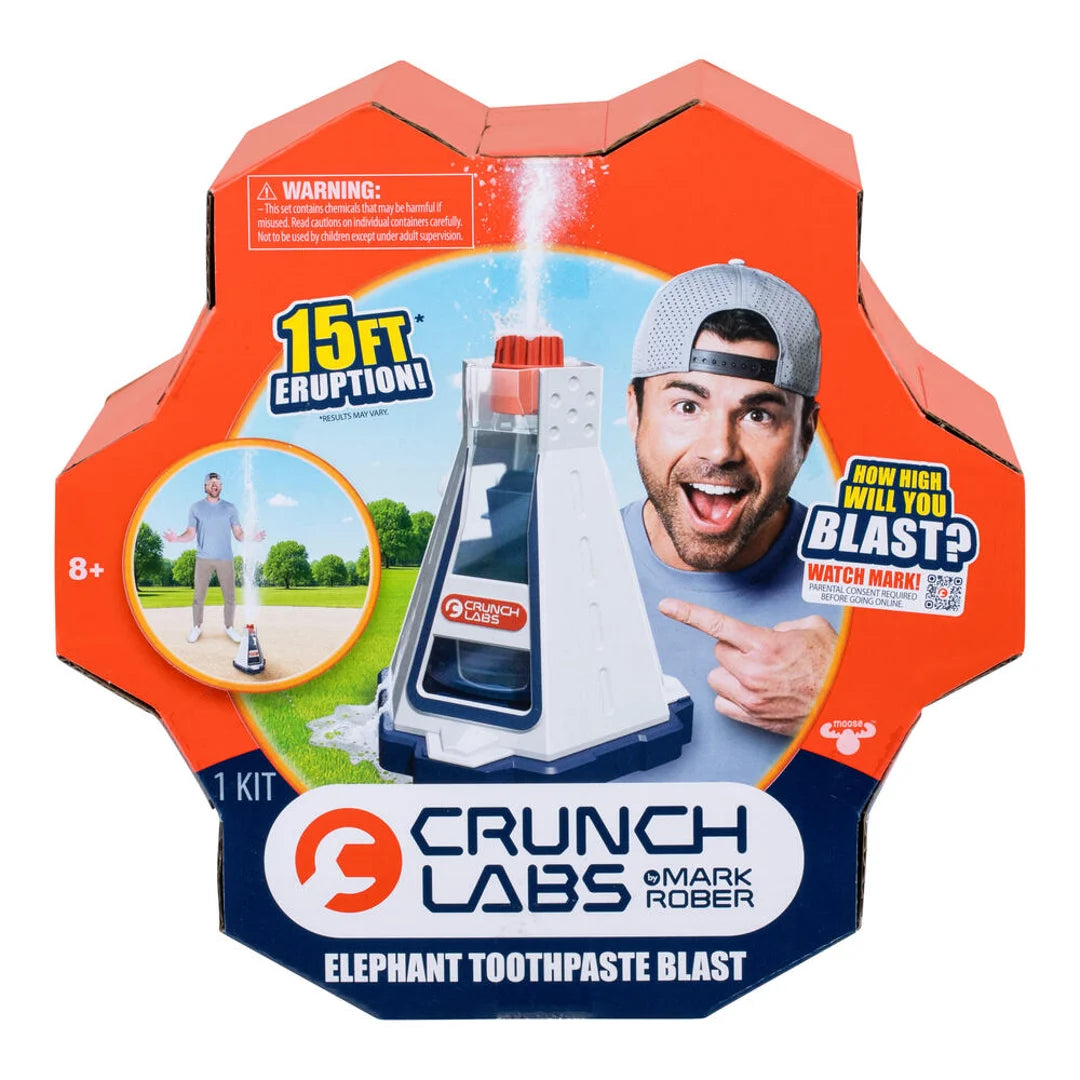 CrunchLabs by Mark Rober Elephant Toothpaste Blast – STEM Chemistry Kit with 15-Foot Eruption (Ages 8+)