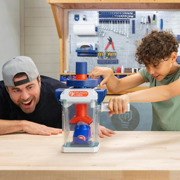 CrunchLabs by Mark Rober The Crunchinator – STEM Mechanical Press with 30x Strength Amplification (Ages 8+)