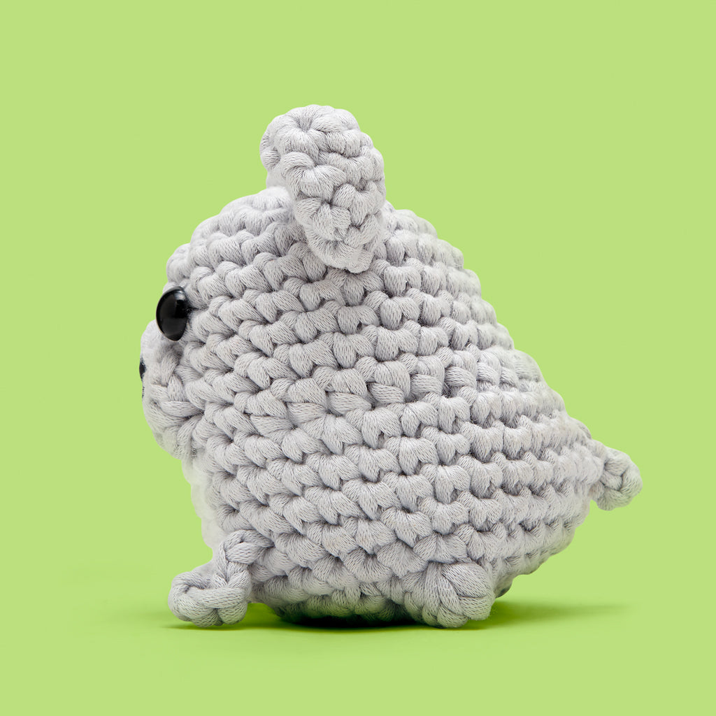 The Woobles Hugo the French Bulldog Beginner Crochet Kit | Easy Amigurumi Dog for Ages 8+