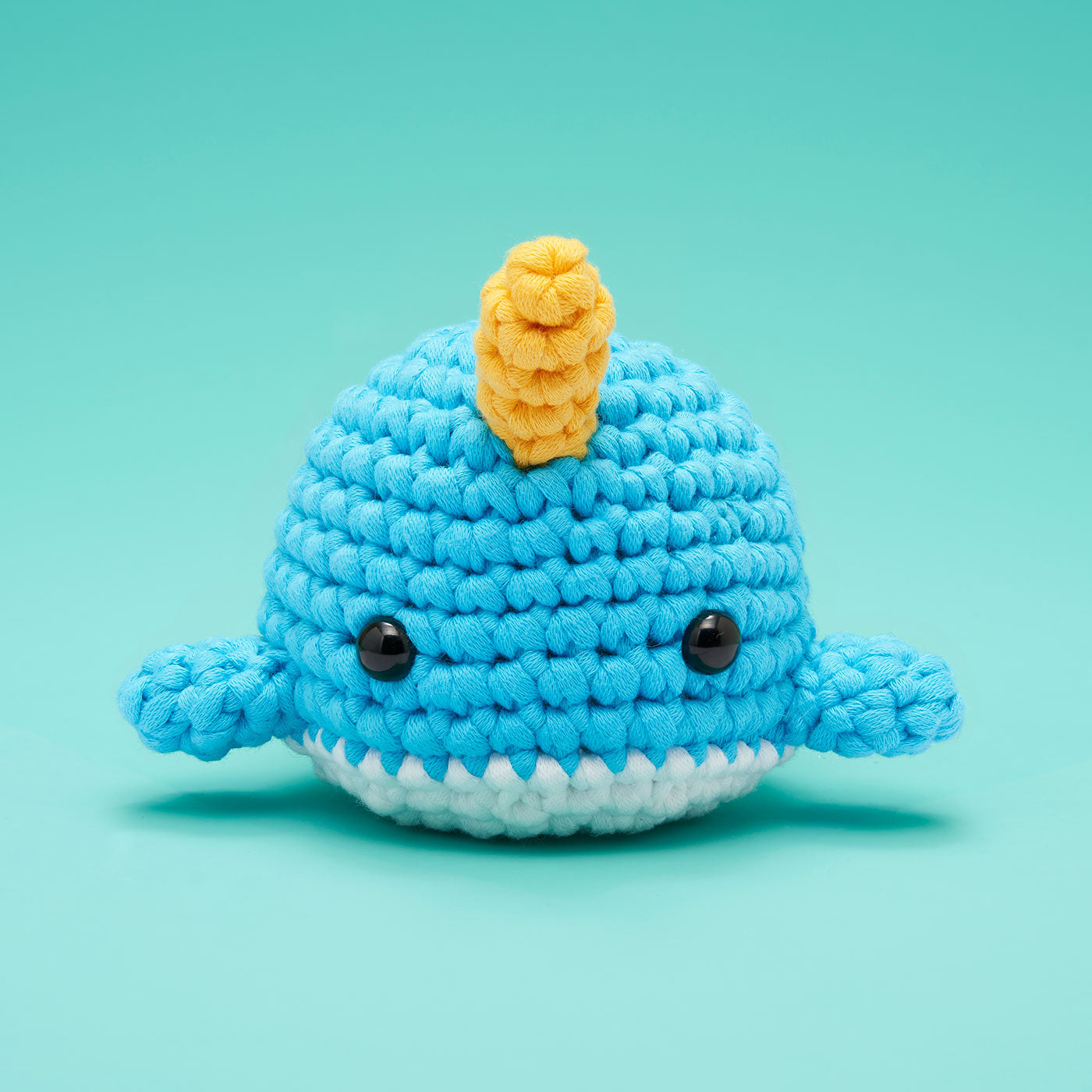 The Woobles Bjorn the Narwhal Beginner Crochet Kit | Easy Amigurumi Kit for Ages 8+