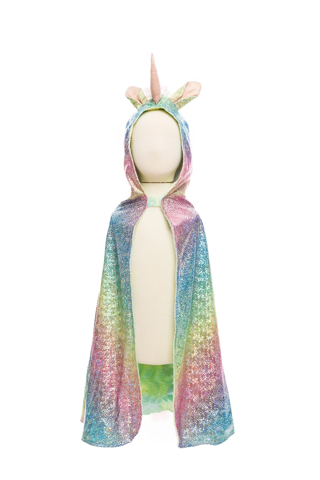 Great Pretenders Rainbow Reversible Unicorn Dragon Cape