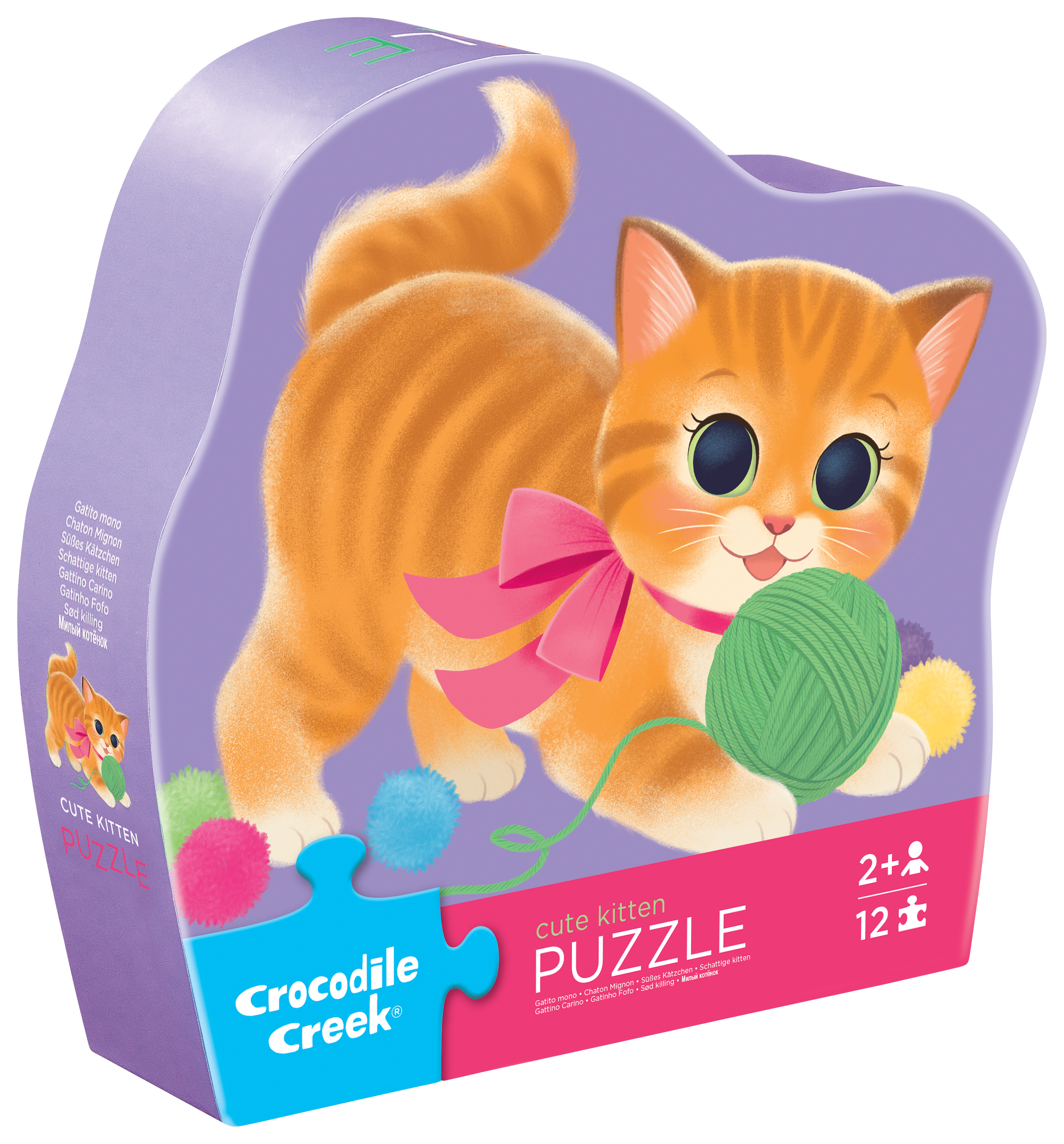 Crocodile Creek Cute Kitten 12-Piece Mini Puzzle for Toddlers